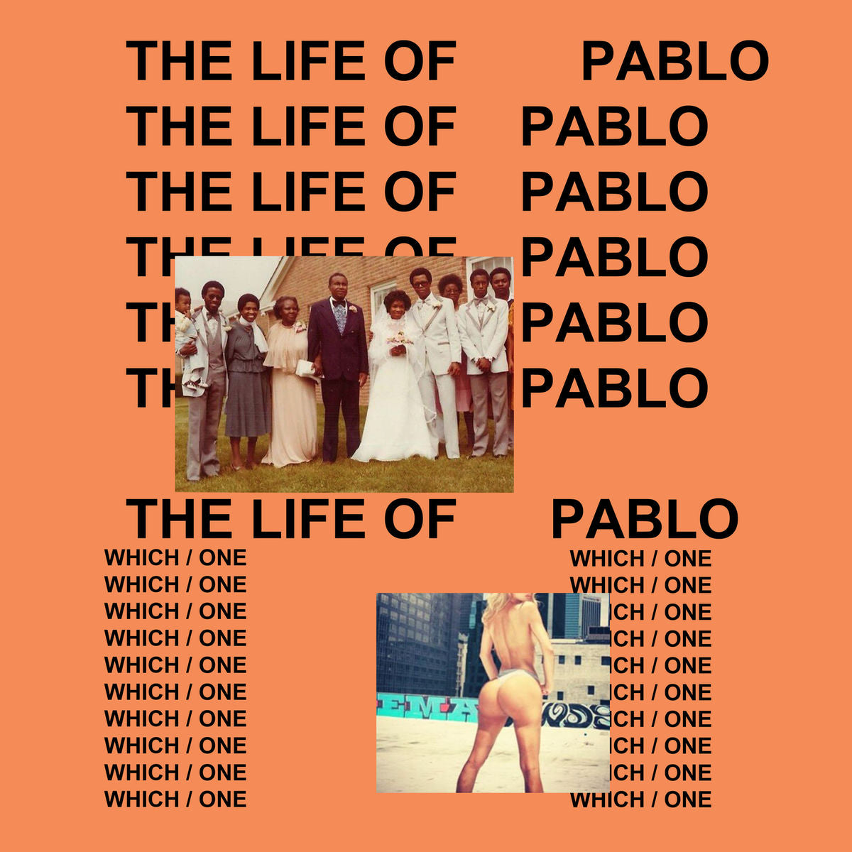 Kanye West - The Life Of Pablo (Unofficial Pressing: Orange Marbled 2LP)