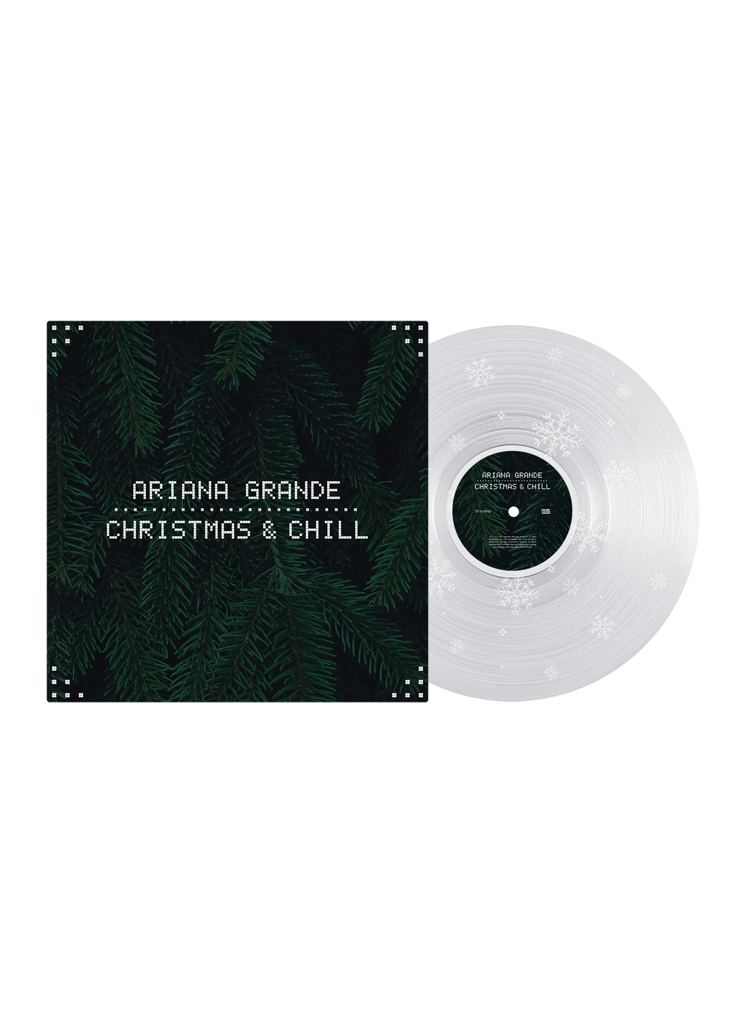Ariana Grande - Christmas & Chill 10th Anniversary Edition (Clear w/ Snowflake Etching LP)