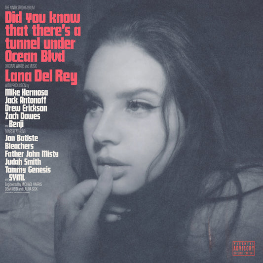 Lana Del Rey - Did You Know That There's a Tunnel Under Ocean Blvd - hmv Dark Pink Vinyl + Alt. Cover + Poster