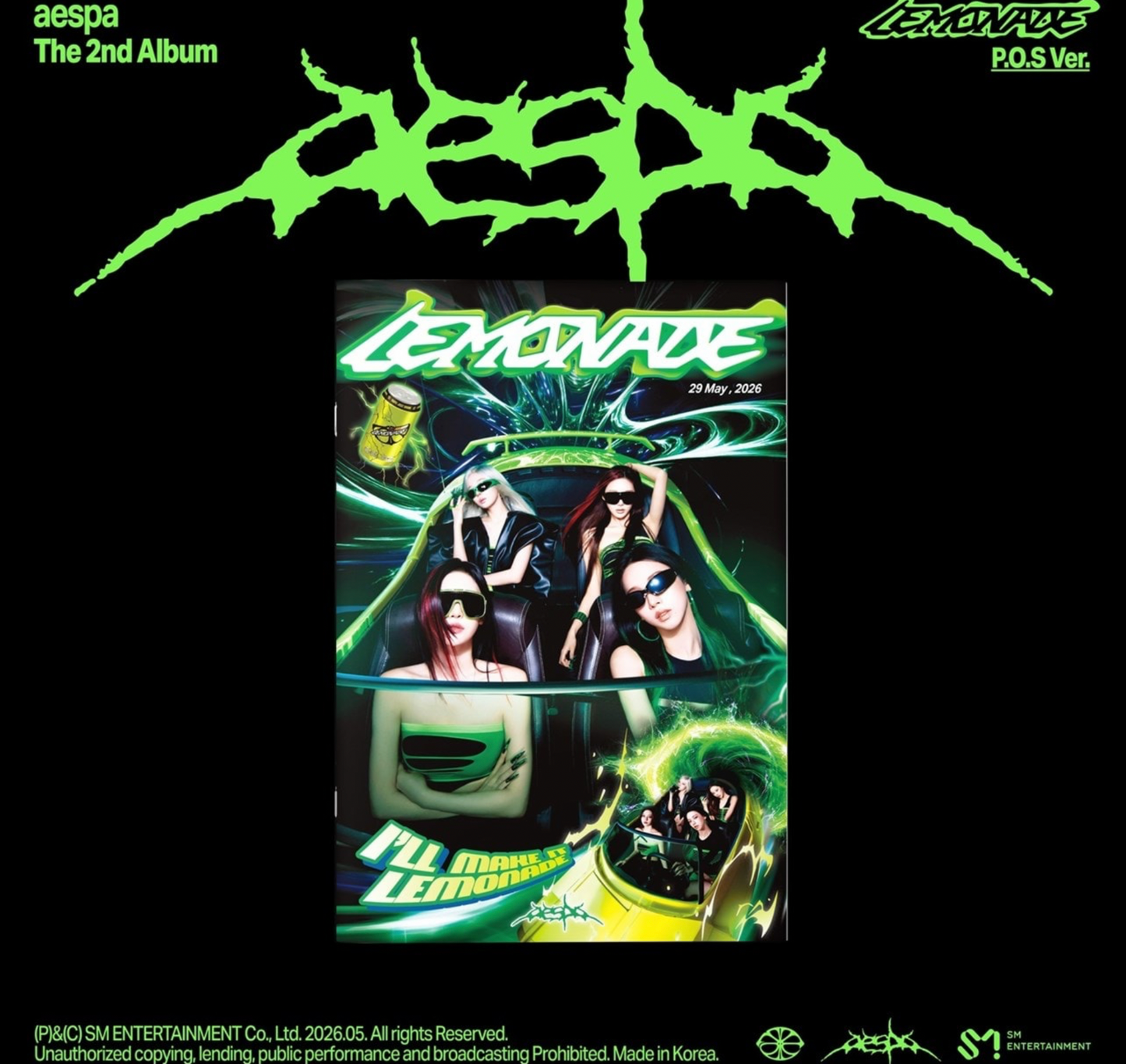 aespa - The 2nd Album 'LEMONADE' (P.O.S. Ver.)